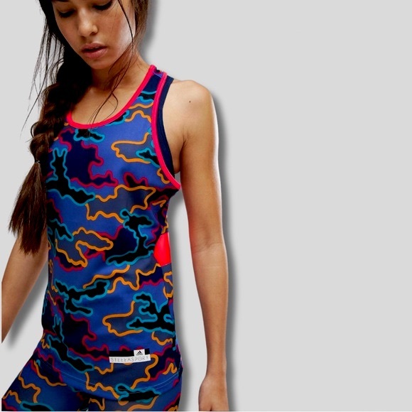 ADIDAS x Stella McCartney Camo Tank Top *RARE* - Picture 3 of 11